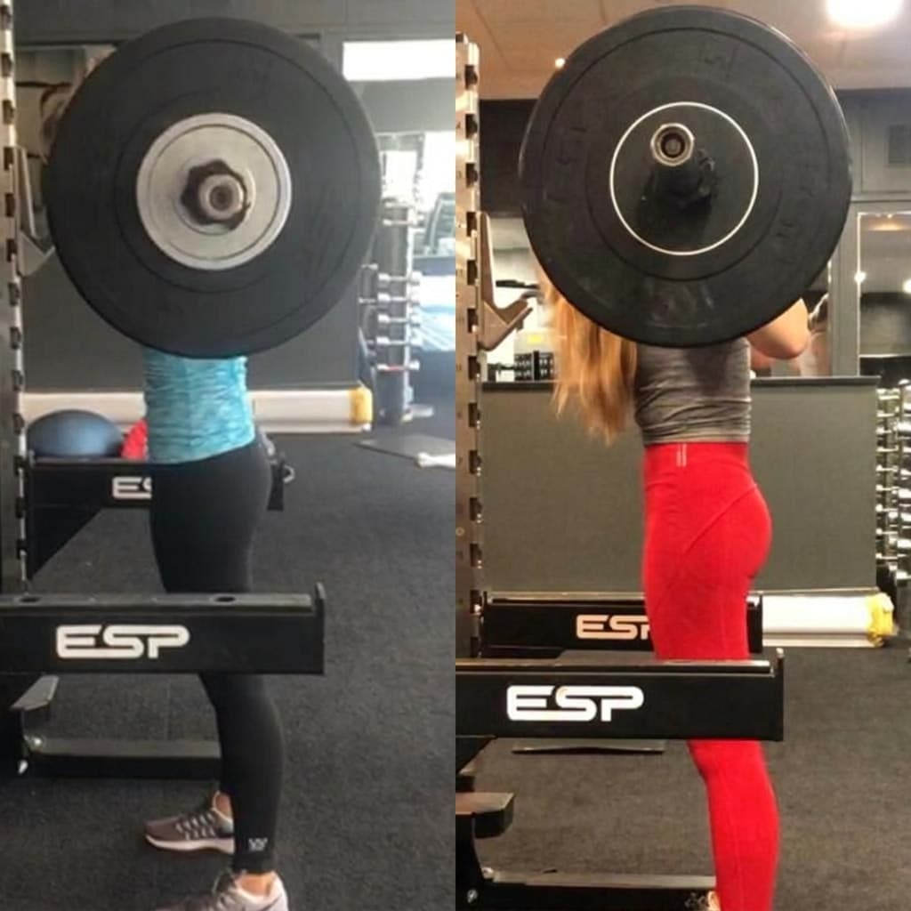 Client transformation progress image from Piero Fitness PT.